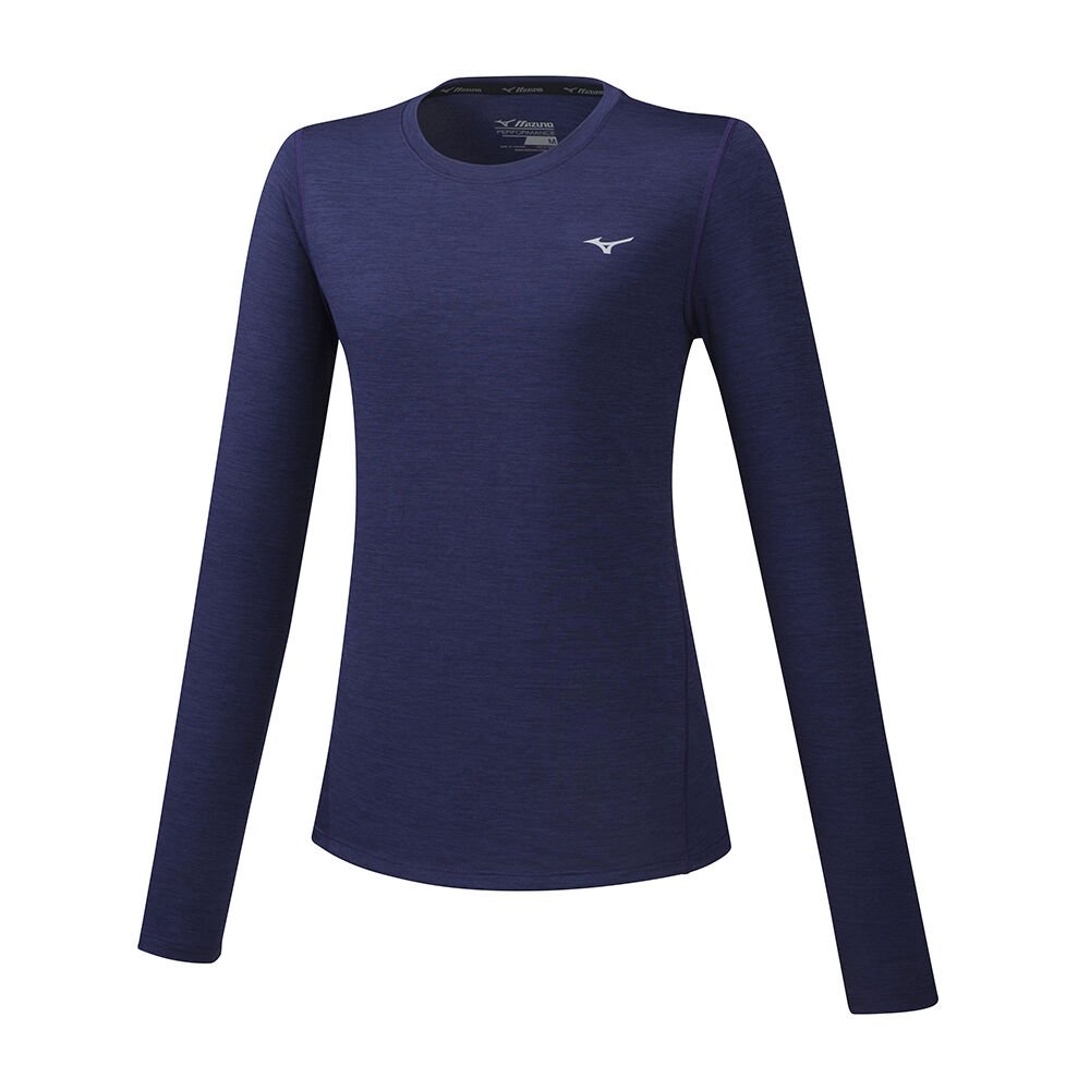 Damske Tričko Mizuno Impulse Core LS Bezecke Nachový Vypredaj SODM54693